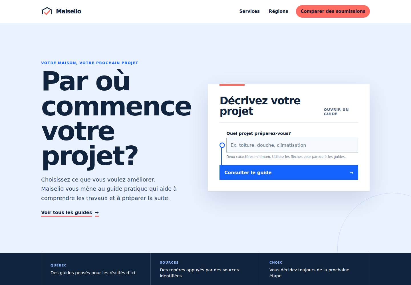 Aperçu du site Maiselio